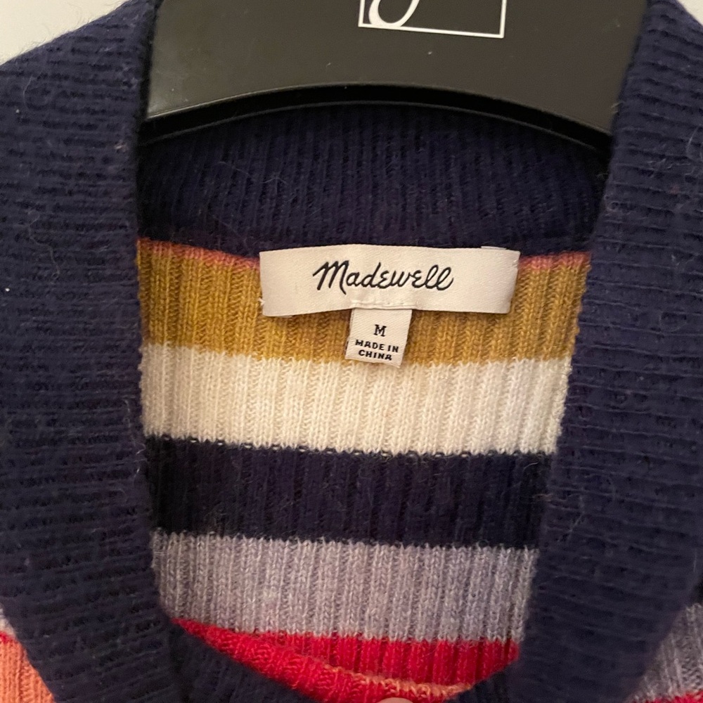 Striped Multicolor Ribbed Women's Top - Picture 7 of 8